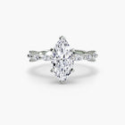 Solitaire with Eternity Pavé