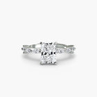 Solitaire with Eternity Pavé