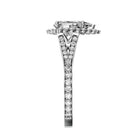 Pear Lab-grown Diamond Bridal Ring — side