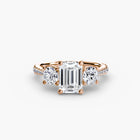 Three-Stone with Pavé Band