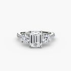 Three-Stone with Pavé Band