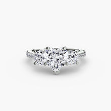 Three-Stone with Pavé Band