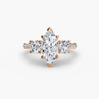 Three-Stone with Pavé Band