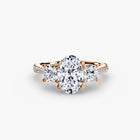 Three-Stone with Pavé Band