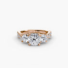 Three-Stone with Pavé Band 2