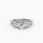 Three-Stone with Pavé Band 2