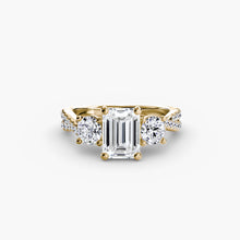 Three-Stone with Pavé Band 2