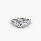 Three-Stone with Pavé Band 2