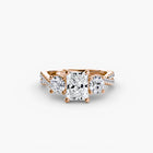 Three-Stone with Pavé Band 2