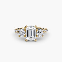 Three-Stone with Pavé Band 3