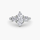 Three-Stone with Pavé Band 3