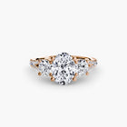 Three-Stone with Pavé Band 3