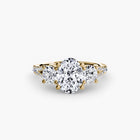 Three-Stone with Pavé Band 3