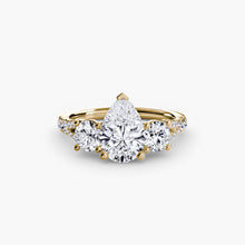 Three-Stone with Pavé Band 3