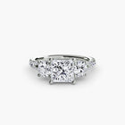 Three-Stone with Pavé Band 3