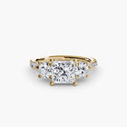 Three-Stone with Pavé Band 3