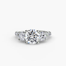 Three-Stone with Pavé Band 3