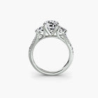Three-Stone with Pavé Band 3