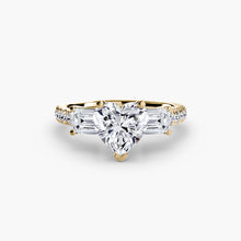 Three-Stone Ring with Pavé Band 4