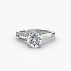 The Split Shank Pavé Solitaire