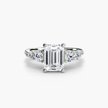 Five Stone Ring with Pavé Band