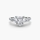Five Stone Ring with Pavé Band