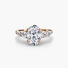 Five Stone Ring with Pavé Band
