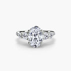 Five Stone Ring with Pavé Band