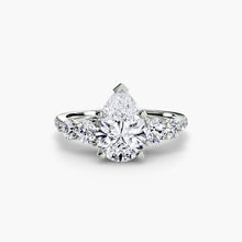 Five Stone Ring with Pavé Band