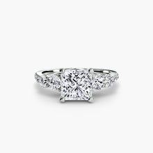 Five Stone Ring with Pavé Band