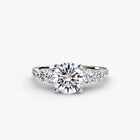 Five Stone Ring with Pavé Band