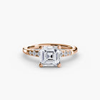 Solitaire with Shoulder Accents