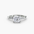 Solitaire with Shoulder Accents