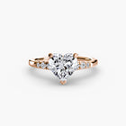 Solitaire with Shoulder Accents