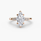 Solitaire with Shoulder Accents