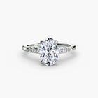 Solitaire with Shoulder Accents