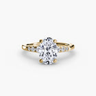 Solitaire with Shoulder Accents