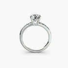 Solitaire with Shoulder Accents
