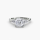 Solitaire with Shoulder Accents 2