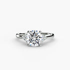 Solitaire with Cluster Shoulders