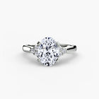 Solitaire with Cluster Shoulders 2