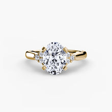 Solitaire with Cluster Shoulders 2
