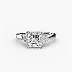 Solitaire with Cluster Shoulders 2
