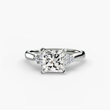 Solitaire with Cluster Shoulders 2