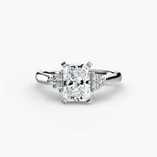 Solitaire with Cluster Shoulders 2