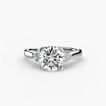 Solitaire with Cluster Shoulders 2