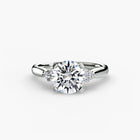 Solitaire with Cluster Shoulders 2