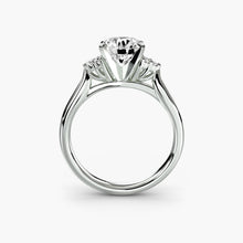 Solitaire with Cluster Shoulders 2