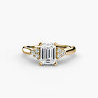 Solitaire with Cluster Shoulders 2
