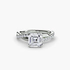 The Emerald Twist Pavé Ring